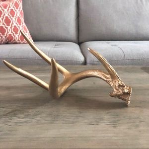 Decorative gold deer antler